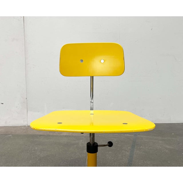 Mid-Century Modern Yellow Danish Children's Swivel Chair by Jørgen Rasmussen for Kevi, 1960s For Sale - Image 12 of 18