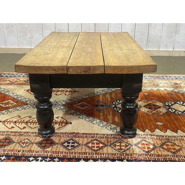English Fir Coffee Table, 1950s For Sale - Image 6 of 11
