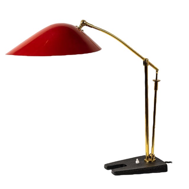 Adjustable Table Lamp by Rupert Nikoll, Vienna, 1950s For Sale