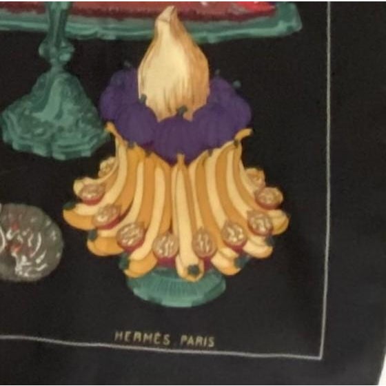 1960s Hermes Scarf "Gastronomie" For Sale In San Francisco - Image 6 of 11