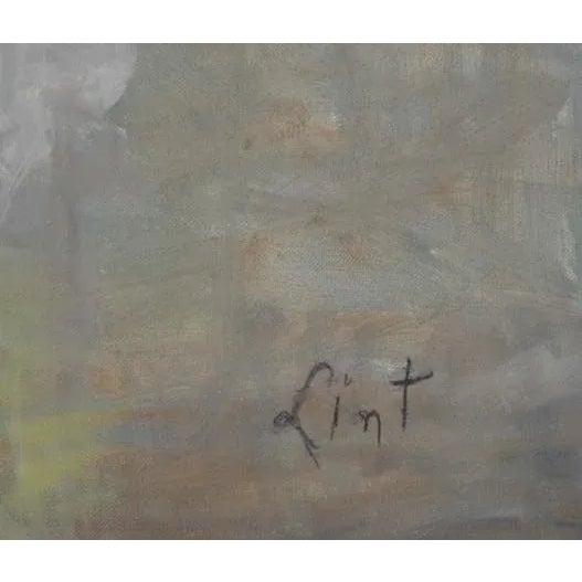 Poinsettia 25 Adela Smith Lintelmann American (1902–1996) Oil on Canvas Size: 30 in. x 40 in. (76.2 cm x 101.6 cm)