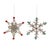 Add a touch of traditional holiday cheer to your tree with the Jeweled Tinsel Snowflake Ornament. Designed with festive...