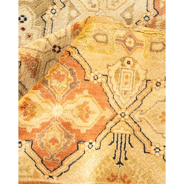 Textile Vintage Traditional Hand Knotted Wool Area Rug, Bronze - 6'0" X 8'10" For Sale - Image 7 of 9