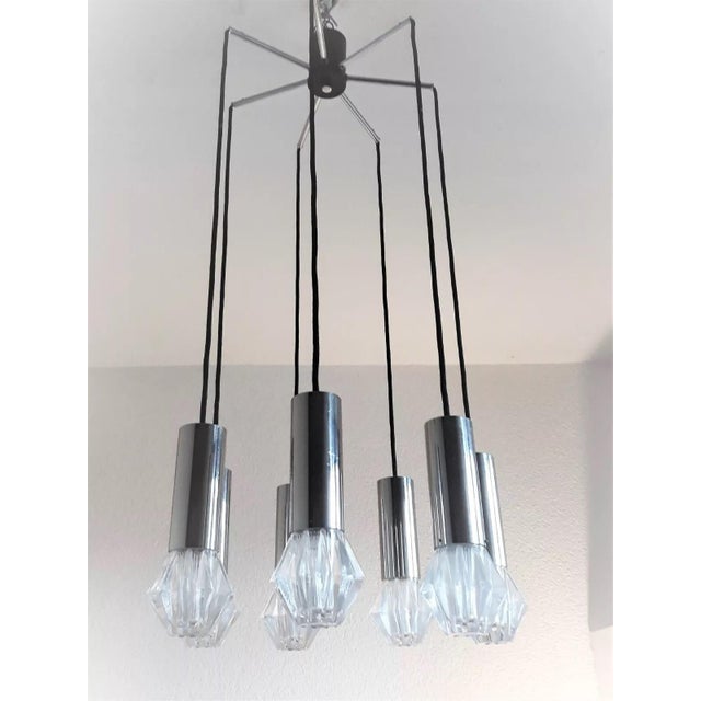 Crystal Cascade Pendant from Bankamp, 1970s For Sale - Image 10 of 13