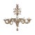 Gold Vintage Glass Murano Chandelier For Sale - Image 8 of 8