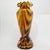 Mid-Century Amber Slag Glass Vase with Ruffled Rim For Sale - Image 5 of 8