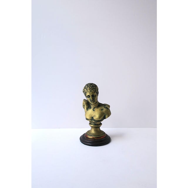 A solid brass bust of ancient Greek god, Hermes. A great decorative object depicting the original ancient sculpture. Made...