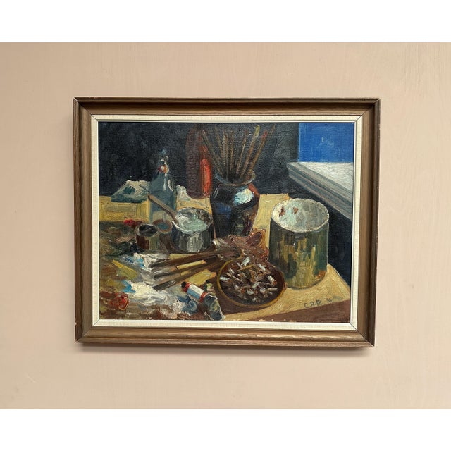 C.A.P., Still Life, 1936, Oil on Canvas, Framed For Sale - Image 4 of 15