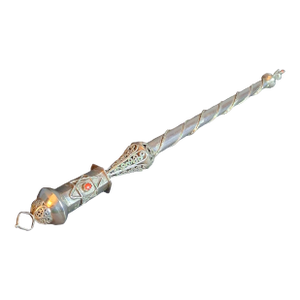 Antique 1812 Silver Torah Pointer Yad - 84 Zolotnik - Filigree & Coral Stone