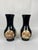 Pair, Vintage Black Onyx & Marble Inset Vases For Sale In Boston - Image 6 of 6