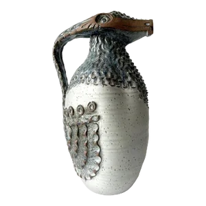 1960s Jack Mason Stone Mountain Georgia Reptilian Stoneware Sculpture Pitcher