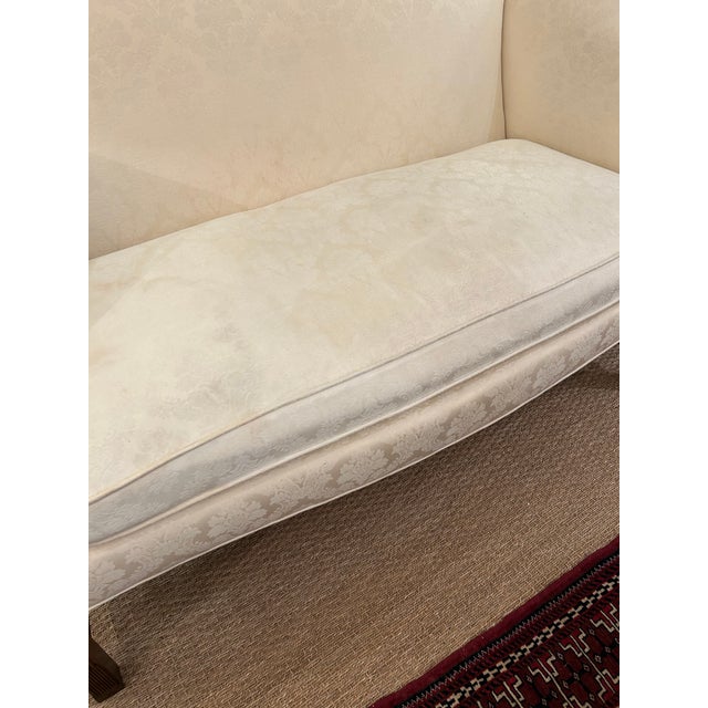 Chippendale Style Upholstered Loveseats Sofas- A Pair For Sale - Image 14 of 14