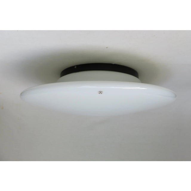 Large Opaline Glass UFO Ceiling or Wall Light from Peill & Putzler, 1970s For Sale - Image 16 of 16