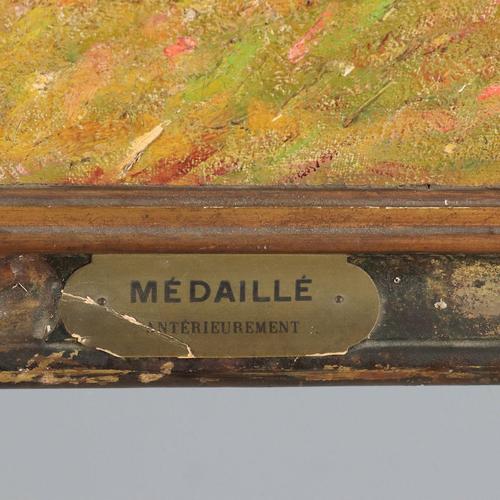 Clovis Terraire, La bourage en Bugey, Oil on Canvas, Framed For Sale - Image 10 of 15