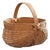 Small Vintage Splint Oak Buttocks Basket For Sale