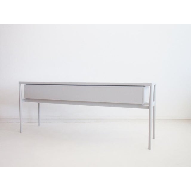Light Gray Painted Wood Sideboard by Helge Vestergaard Jensen, 1950s For Sale - Image 17 of 18