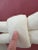 Contemporary 1980s Custom Made Large Pink White Ribbon Pillow For Sale - Image 3 of 7