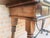 Brown 20th Century Spanish Console Fold Out Table with Iron Stretcher and Two Drawers For Sale - Image 8 of 18