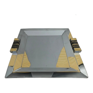 Airedelsur Jujoy Silver Serving Tray by Marcelo Lucini Argentina Horn Handles