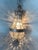 1980s French Louis XVI Silver Bronze Basket Chandelier 1Pc For Sale - Image 6 of 8