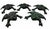 A charming set of five cast iron frog figures, beautifully modeled with expressive features and textured bodies. Each frog...
