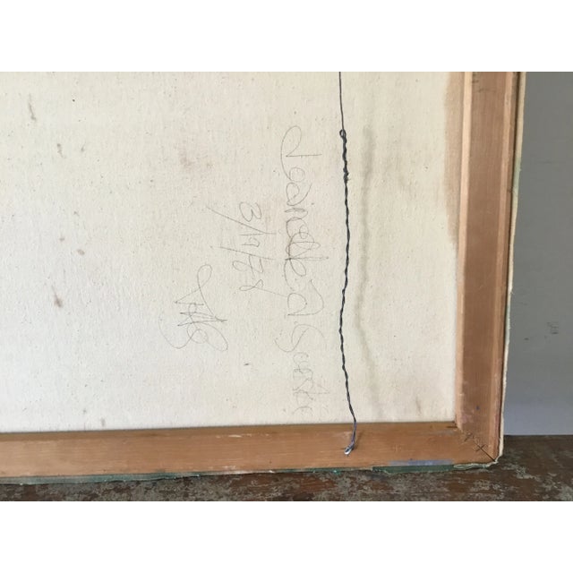 1970s 1970s Abstract Expressionist Acrylic Painting For Sale - Image 5 of 13