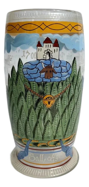 1700’s German Ochsenkopfhumpen Beer Stein Vase