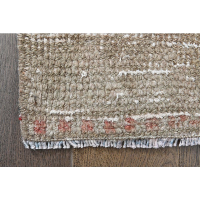 1970s Turkish Oushak Handmade Wool Cotton Orange Runner Rug For Sale In San Francisco - Image 6 of 11