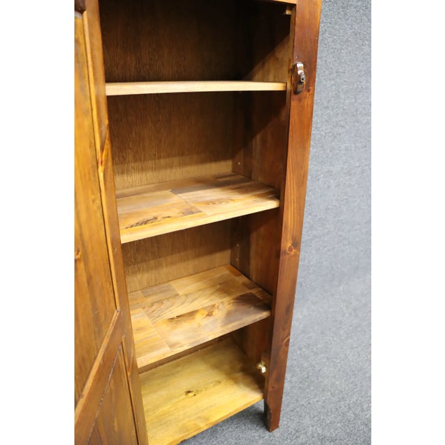 Rustic Pine Chimney Cupboard For Sale - Image 3 of 9