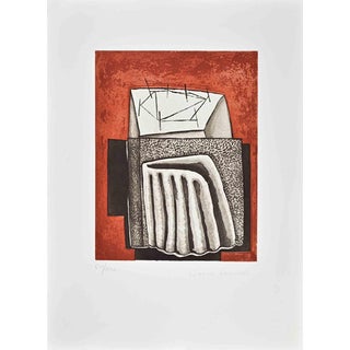 Angelo Casciello, Abstract Composition, 1980s, Etching For Sale