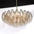 Modern Modernist Hand-Blown Murano Smoked Glass Polyhedral Chandelier in Brass Fittings For Sale - Image 3 of 18
