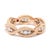 Early 21st Century Roberto Coin .46ctw Diamond and Ruby Infinity Band Ring, 18k Rose Gold For Sale - Image 5 of 6