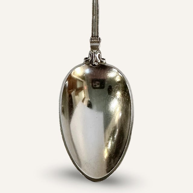 1900 - 1909 Set of 12 Jacobi & Jenkins Sterling Silver Soup Spoons in a Renaissance Style Pattern, Circa 1900 For Sale - Image 5 of 7