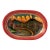VIntage "Palin" Hand-Painted Shallow Wood Bowl For Sale