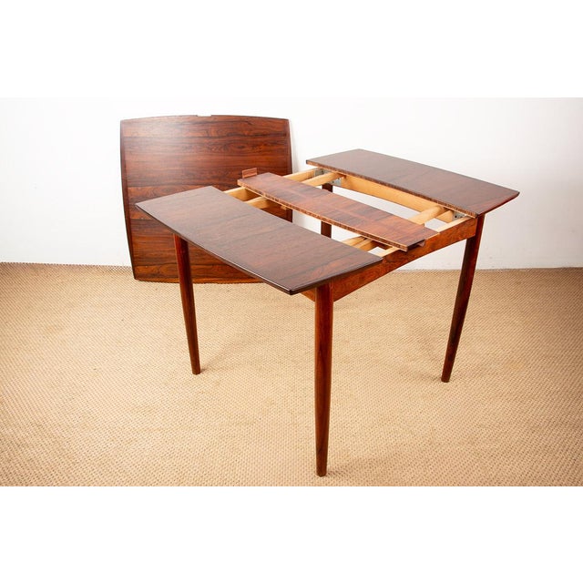 Danish Extendable Table in Rosewood and Felt by Carlo Jensen for Hundevad & Co, 1960 For Sale - Image 6 of 13