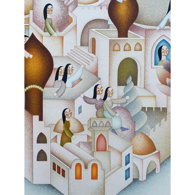 David Sharir, Israeli Modern City of David Lithograph David Sharir For Sale In Miami - Image 6 of 11