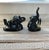 Mid-Century Modern Vintage Mid-Century Ceramic Black Elephant Pen Holders-Set of 2 For Sale - Image 3 of 9