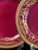 French Crimson & Gilt Porcelain Cabinet Plates from WG Co Limoges, 1890s, Set of 2 For Sale - Image 12 of 17