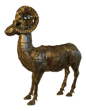 Luciano Bustamante Brass Patchwork Ram