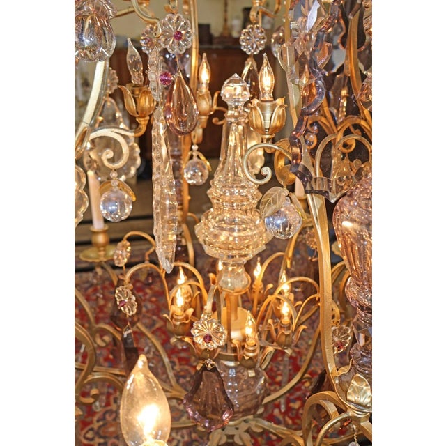 19th Century Palatial French Louis XV Style Chandelier Attributed to Baccarat For Sale - Image 10 of 17