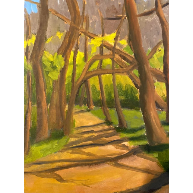 Contemporary Contemporary Landscape Oil Painting "Path at James River Park" by Teresa DiMarco For Sale - Image 3 of 3