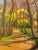 Contemporary Contemporary Landscape Oil Painting "Path at James River Park, Richmond" by Teresa DiMarco For Sale - Image 3 of 3
