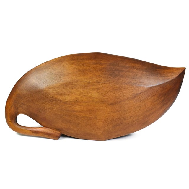 Enhance your home or office decor with this soft leaf shaped wood carved decorative bowl,it is great as a centerpiece,...