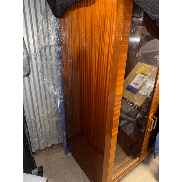 Art Deco Flame Mahogany Cabinet For Sale - Image 11 of 11