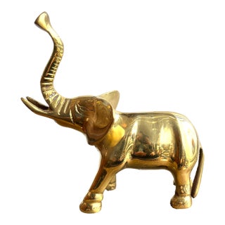 Vintage Brass Elephant For Sale