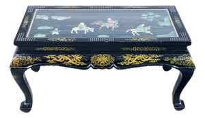 Chinese Low Table with Semiprecious Stone Inlays