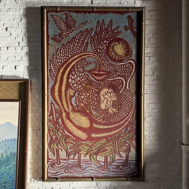 Leda and the Swan Relief Block by Kurt Bingler, 1978 For Sale - Image 4 of 18