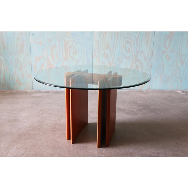 1970s Vintage Teak and Glass Dining Table by Gustav Gaarde for Trakanten Danish Modern For Sale - Image 10 of 10