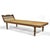This striking chaise is long, lean and luxurious. A teak frame with lovely carved details and a woven cane support offer a...