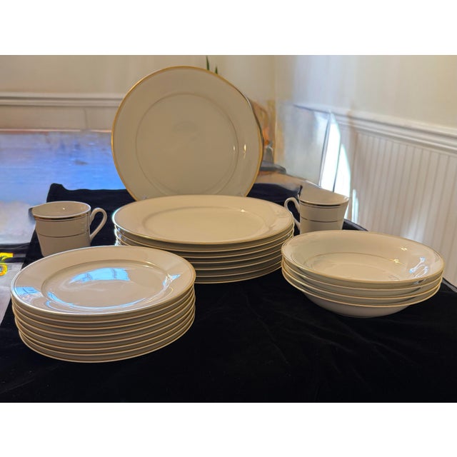 Traditional Mid 20th Century Noritake China Goldart Dishes - 22pcs For Sale - Image 3 of 12